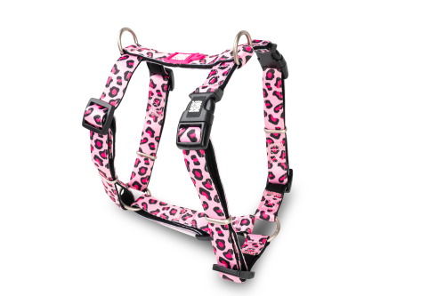 H-Harness Leopard Pink Шлея для собак розового цвета