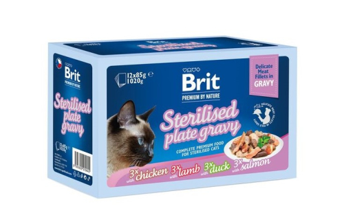 Delicate Fillets in Gravy Family Plate Sterilised Набір вологого корму для стерилізованих котів «Сімейна тарілка»
