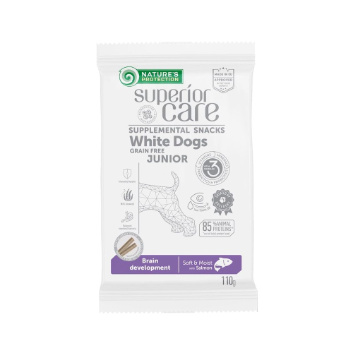 Superior Care White Dogs Junior Brain Development Беззерновые лакомства для молодых собак всех пород с белым окрасом шерсти