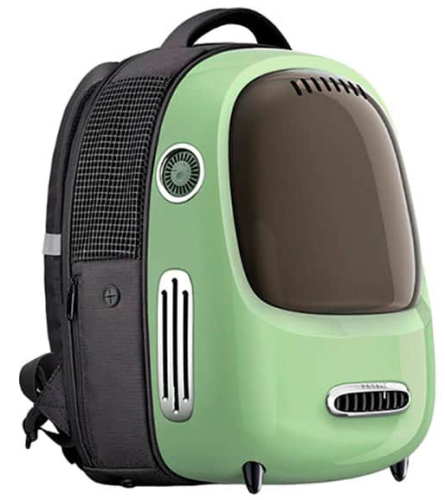 Breezy2 Smart Cat Carrier Green Рюкзак-переноска для кошек и собак весом до 8 кг