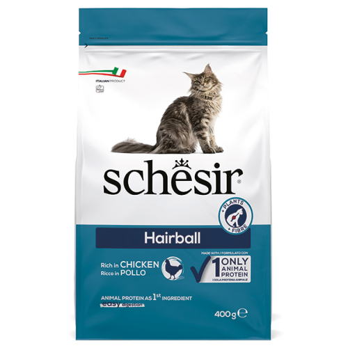 Cat Hairball Сухой корм с курицей для взрослых кошек с длинной или густой шерстью возрастом от 1 до 7 лет.