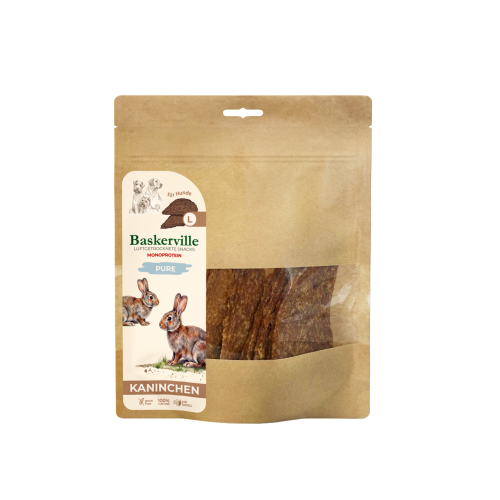 Kaninchen Pure L Натуральні ласощі для цуценят та собак великих порід, філе кролика сушене