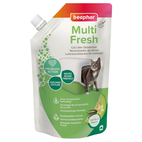Multi Fresh for Cats Биологический ликвидатор запаха с ароматом ванили и дыни для кошачьих туалетов
