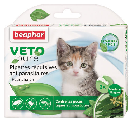 Bio Spot On Veto pure Капли от блох, клещей и комаров для котят