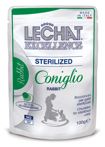 LCE Cat Sterilised - влажный корм для стерилизованных кошек, кролик