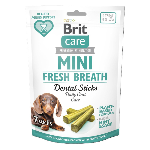 Mini Treats Fresh Breath Вегетаріанські ласощі для зубів і свіжості подиху для собак малих порід