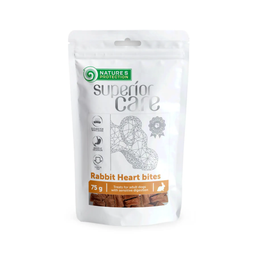 Superior Care Snacks For Dogs Rabbit Heart Bites Лакомство для собак сердце кролика кусочками c курицей