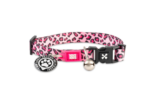 Smart ID Cat Collar Leopard Pink Ошейник для кошек