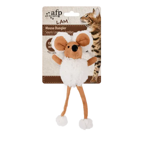 Игрушка для кошек Мягкая мышка, белый