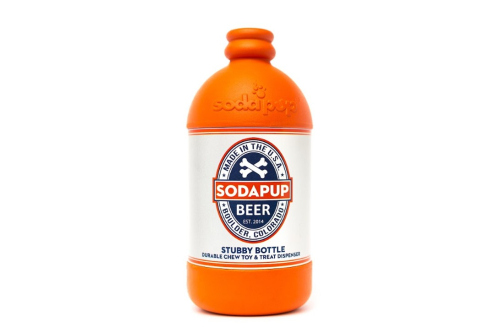 Beer Bottle – Игрушка «Бутылка пива» для собак, оранжевая