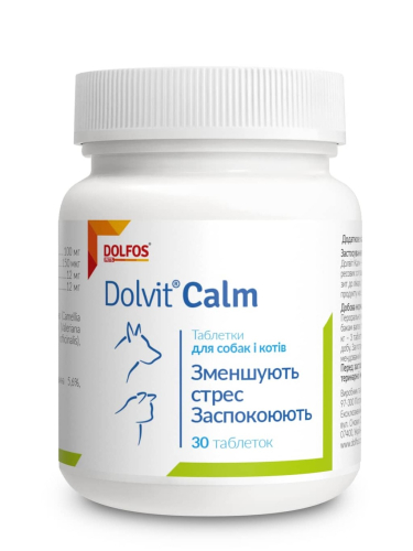 Dolvit Calm - таблетки для уменьшения стресса для кошек и собак