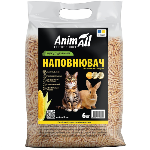 Наполнитель кукурузный для туалетов домашних животных
