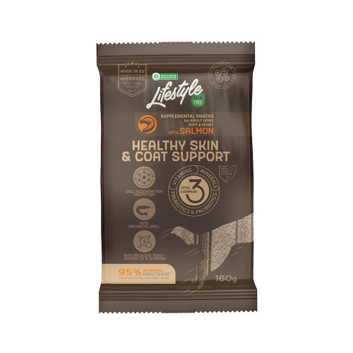 Lifestyle Grain Free Salmon Healthy Skin & Coat Support Беззерновые лакомства с лососем для взрослых собак всех пород для поддержания здоровой кожи и шерсти