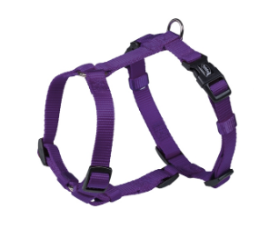 Classic H-shaped Harness Шлея для собак с плавной регулировкой размера и классическим фастексом, фиолетовая