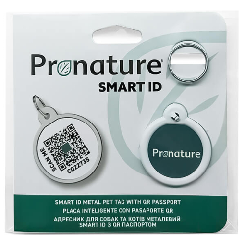 Smart ID адресник с QR-паспортом для собак и кошек, зеленый