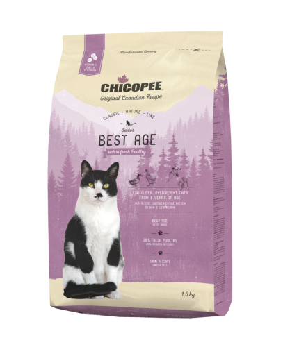 CNL Cat Senior Best Age Полнорационный сухой корм для пожилых кошек возрастом старше 8 лет
