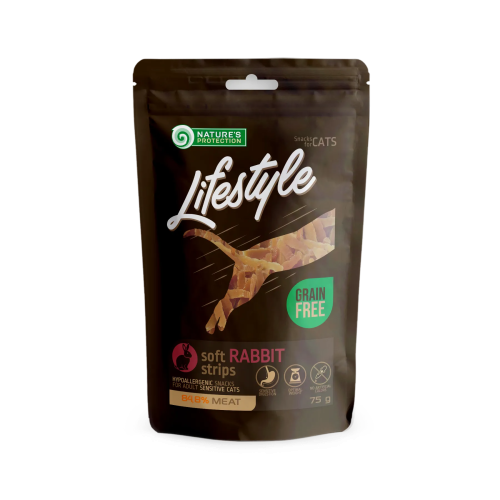 Lifestyle Snack For Cats Soft Rabbit Strips Лакомство для кошек, мягкие полоски из кролика