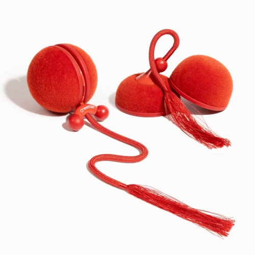 Wicked Ball Duo2 (Vintage Red) Розумна інтерактивна іграшка для котів 2-в-1