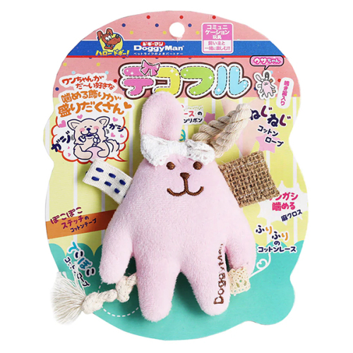 Fully Decorated Rabbit Мягкая игрушка с пищалкой для собак, кролик с декором