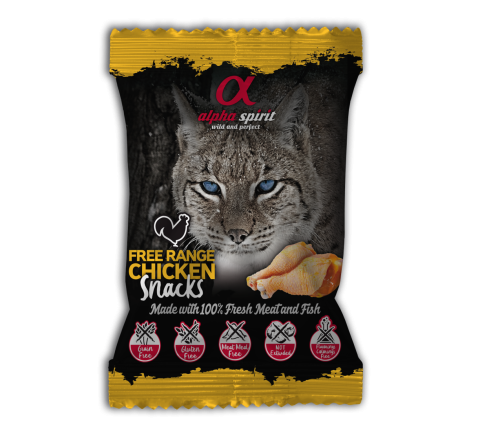 Free Range Chicken Snacks for Cat Полувлажное лакомство для кошек из курятины