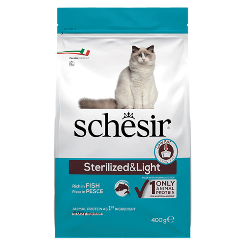 Cat Sterilized & Light Fish Сухой корм для стерилизованных кошек и кастрированных кошек склонных к полноте