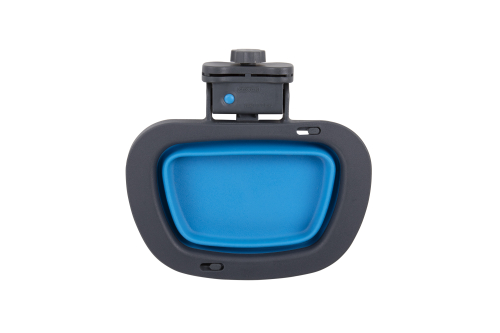 Collapsible Kennel Bowl Миска складна з кріпленням на клітку 600 мл, блакитна
