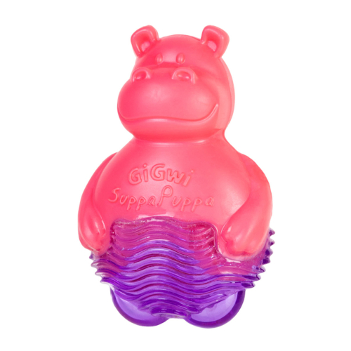 GiGwi Suppa Puppa Игрушка для собак, Бегемотик с пищалкой, розовый