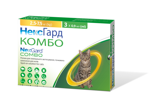 Combo Капли против паразитов для кошек