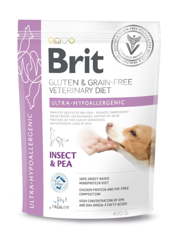 VetDiet Dog Ultra-hypoallergenic - сухий дієтичний корм з комахами для собак при проблемах з травленням