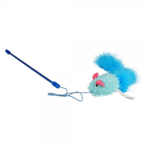 Feather Mouse Игрушка мышка на удочке для кошек