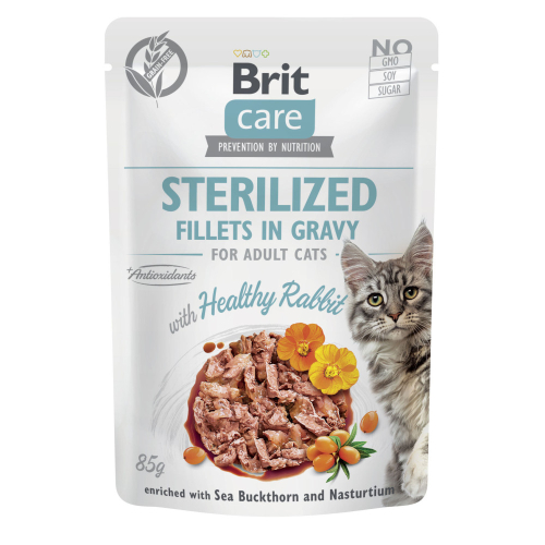 Cat Sterilized Вологий корм для стерилізованих котів, філе в соусі з кроликом