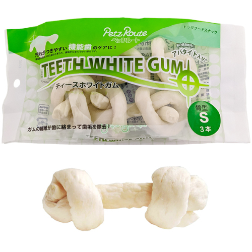 Petz Route Teeth White Gum S Жувальні ласощі для собак, кістка для чищення зубів