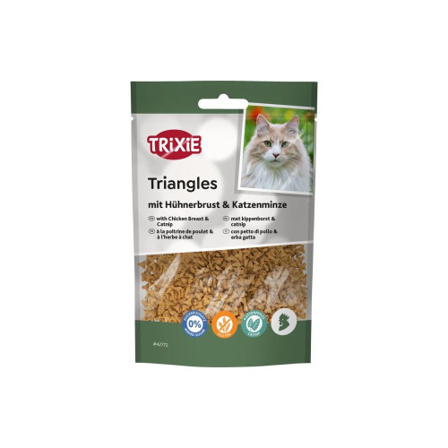 Triangles Лакомство для кошек, треугольники с куриным филе и кошачьей мятой