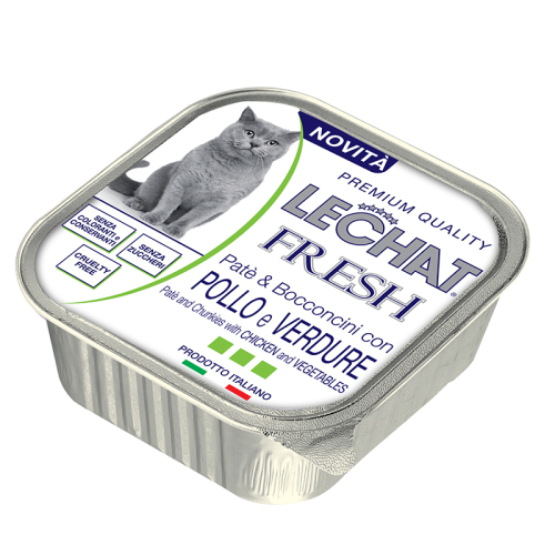 LCE Cat Fresh - вологий корм з куркою і овочами для котів