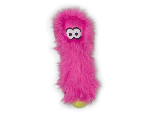 Custer Toy Игрушка пищалка для собак, Кастер пушистый, розовый