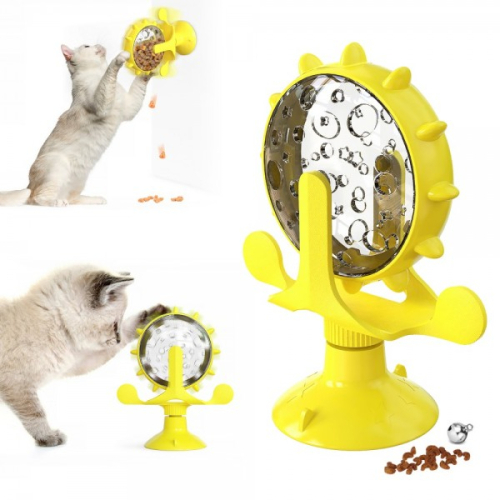 PetFun Игрушка кормушка желтая для кошек