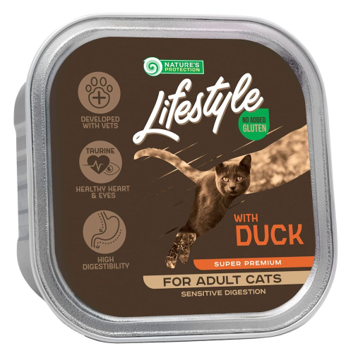 Lifestyle Sensitive Digestion with Duck Влажный корм для взрослых кошек с чувствительным пищеварением с уткой