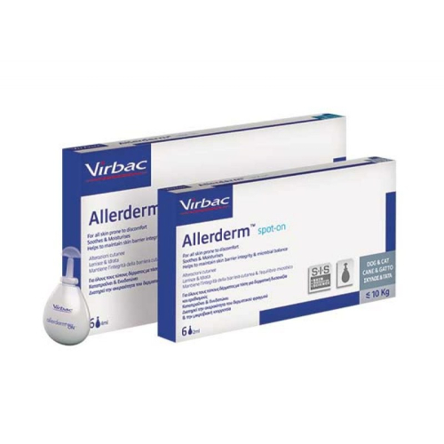 Allerderm Spot-on - Капли Аллердерм для лечения дерматитов разной этиологии у собак весом более 10 кг