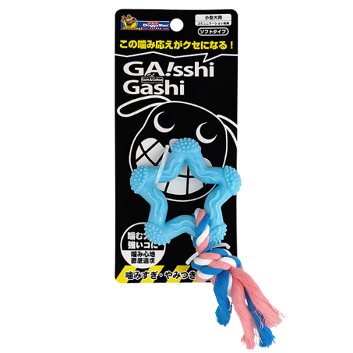 Chew Toy Star with Rope Жевательная игрушка для собак, звезда с веревкой
