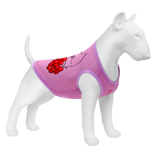WAUDOG Clothes Майка "Калина" для собак, розовая
