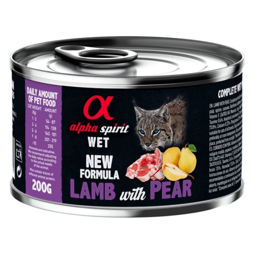 Cat Lamb with Pear Повнораціонний вологий корм з ягнятиною та грушами для дорослих котів
