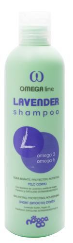 Omega Lavender shampoo- высокопитательный шампунь с маслом лаванды для гладкошерстных и голых пород.