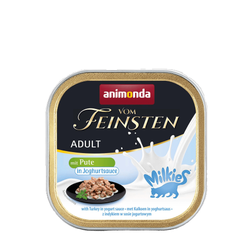 Vom Feinsten Adult with turkey in yogurt sauce - вологий корм з індичкою у соусі з йогурту для котів