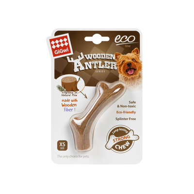 GiGwi Wooden Antler Игрушка для собак, жевательный рог