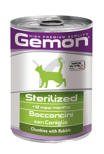 Cat Wet Sterilised - влажный корм с кроликом для кастрированных и стерилизованных кошек