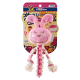 Купить Cotton Rabbit Жевательная игрушка с пискавкой для собак, кролик с канатом