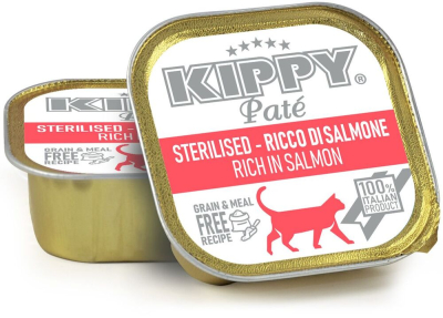 Pate Cat Sterilised Salmon - Влажный корм с лососем для стерилизованных котов всех пород