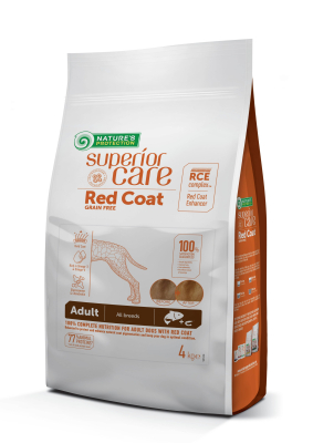 Superior Care Red Coat Grain Free Adult All Breeds with Salmon Сухой беззерновой корм для взрослых собак всех пород с рыжей окраской шерсти