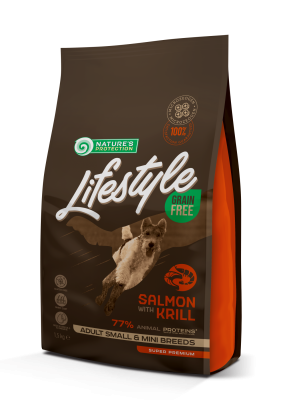 Lifestyle Grain Free Salmon with Krill Adult Small and Mini Breeds Беззерновой сухой корм с лососем и антарктическим крилем для взрослых собак малых и миниатюрных пород