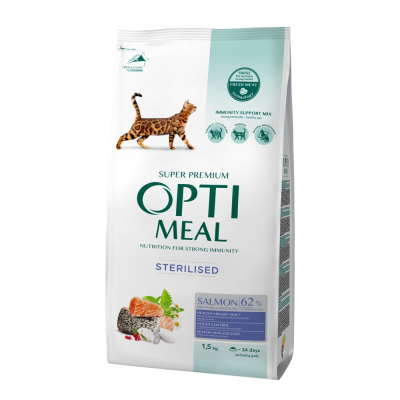 Adult Cat Sterilised Salmon - сухий корм з лососем для стерилізованих кішок та кастрованих котів